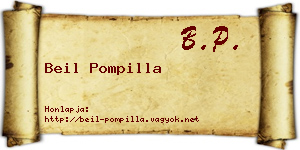 Beil Pompilla névjegykártya